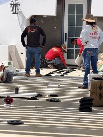 Fénix Paver Landscape crew installing pavers, Fort Walton Beach FL